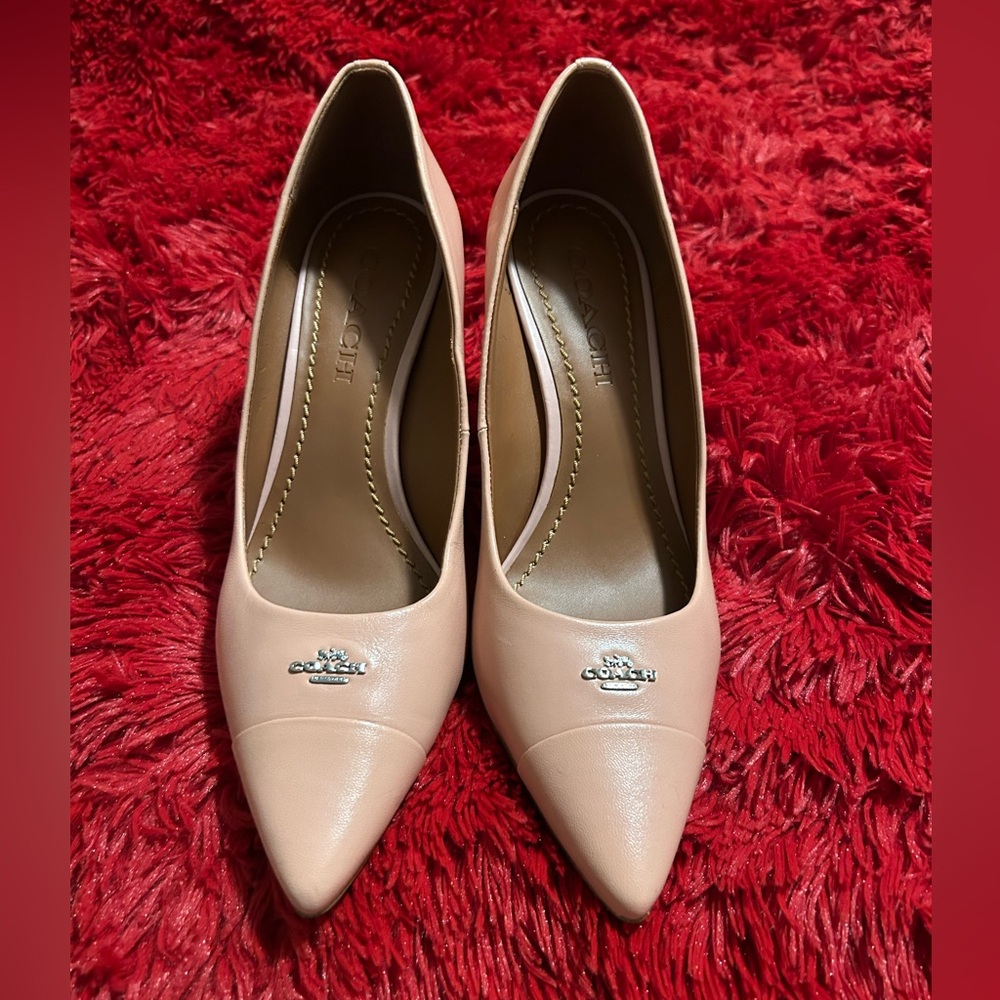 Coach Women's Blush Leather Heels